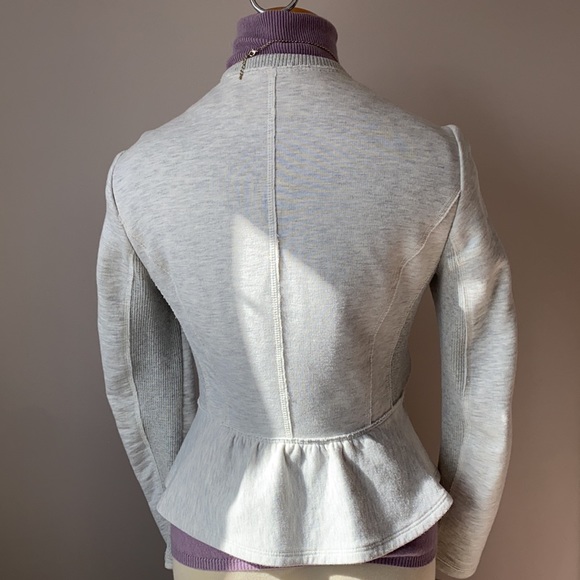 Zara trafaluc peplum zip sweater size small - Picture 4 of 10